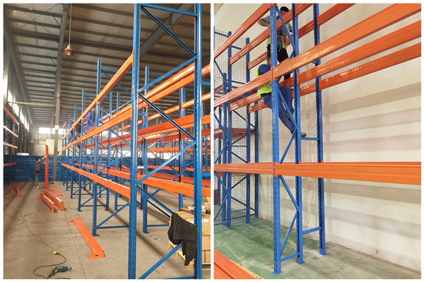 上海汽车元器件公司重型货架安装案例